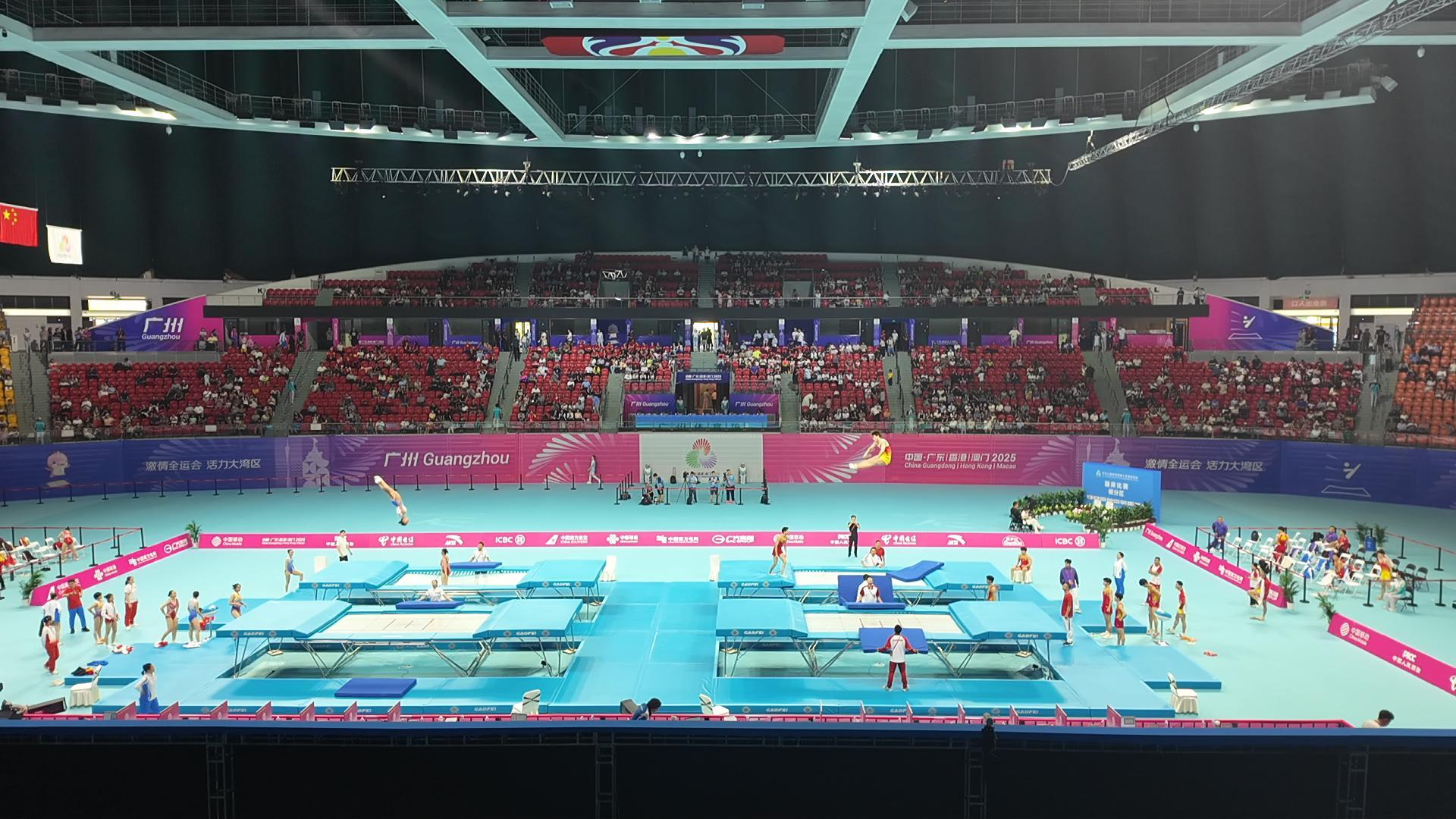 广州建廷倾力护航十五运会，蹦床项目完美收官