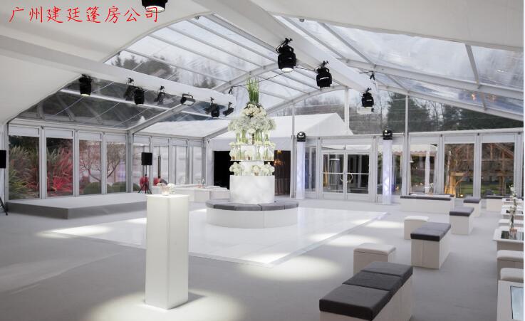 弧顶透明婚礼篷房