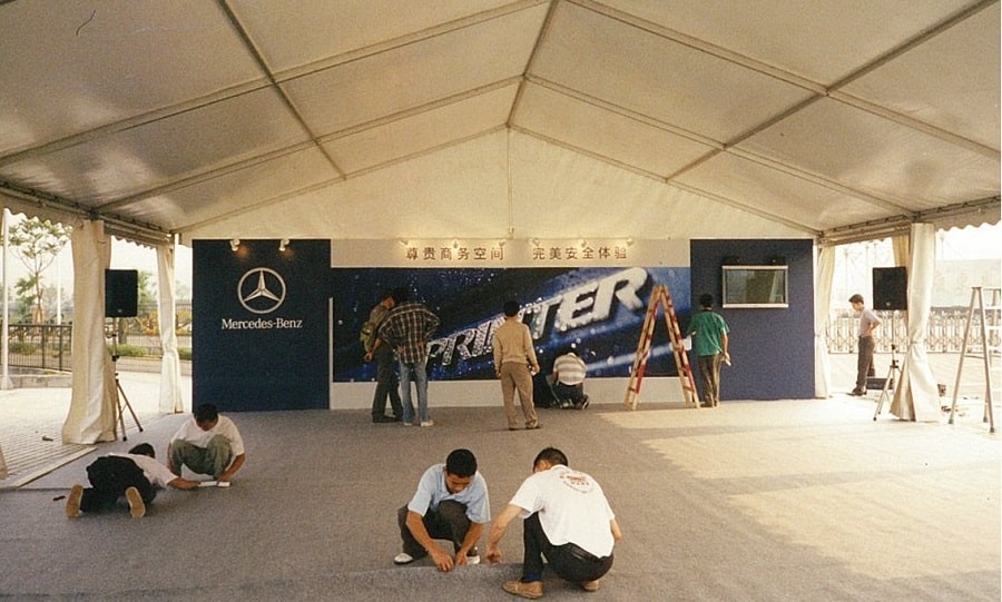 车展篷房-广州奔驰试驾